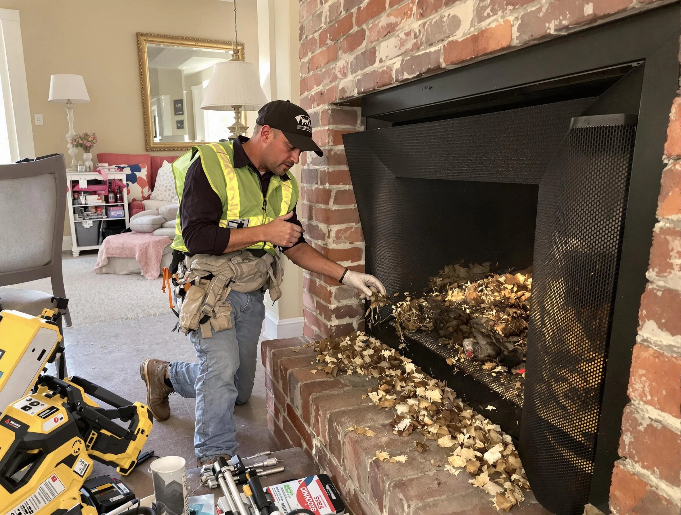 Safe screening installation by West Orange Chimney Sweep in West Orange, NJ