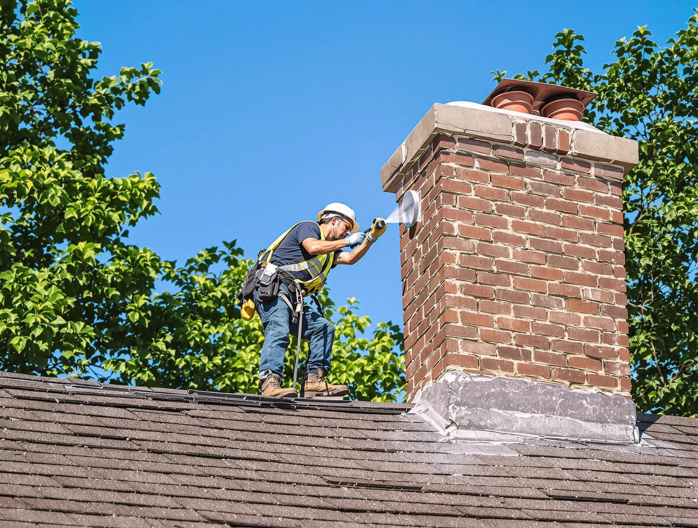 West Orange Chimney Sweep performing an inspection with advanced tools in West Orange, NJ