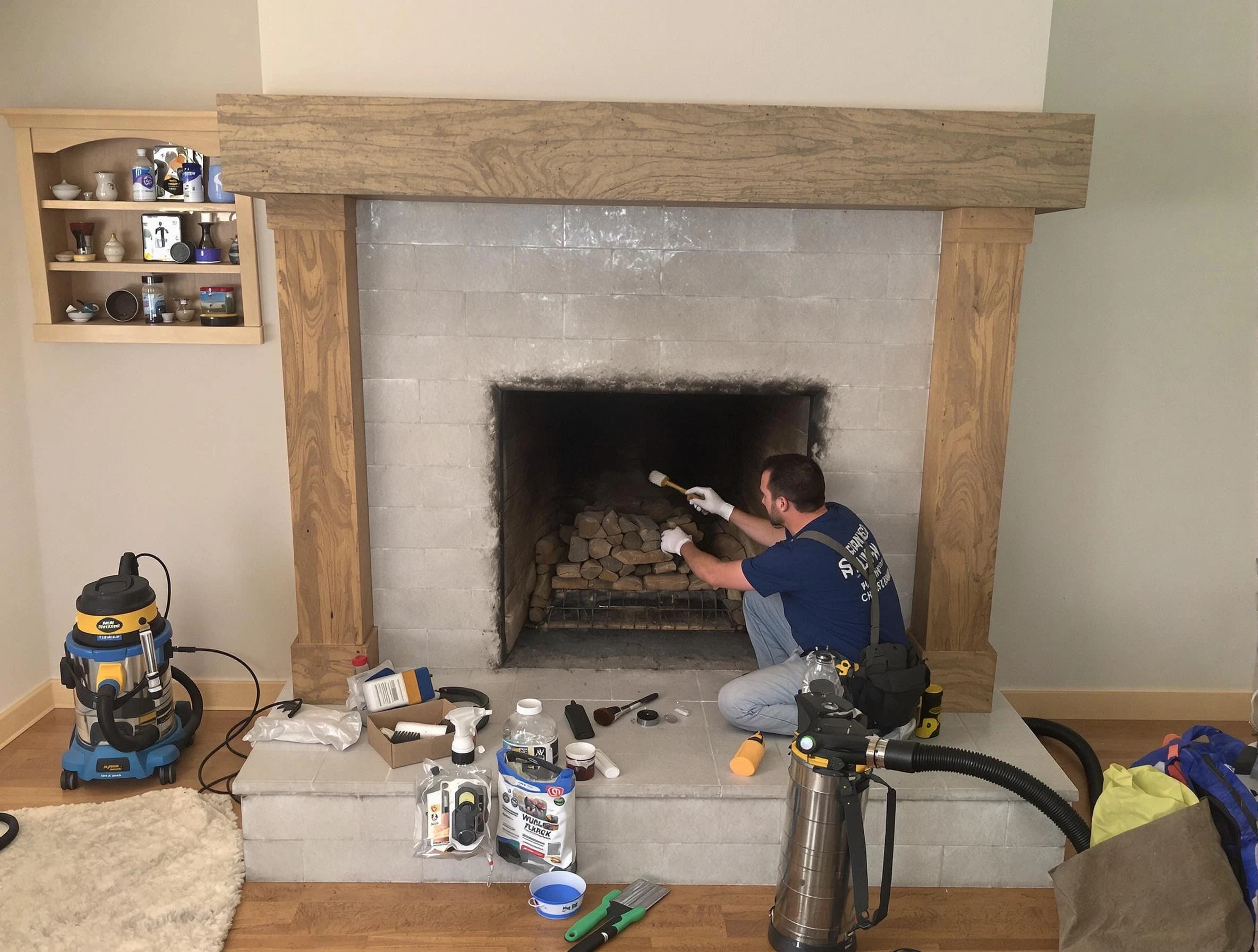 Detailed creosote removal process by West Orange Chimney Sweep in West Orange, NJ
